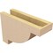 Ekena Millwork 4"W x 12"D x 8"H Classic Alpine Rough Cedar Woodgrain TimberThane Corbel, Primed Tan CORUR04X12X08ALPRCPR - alternate 5